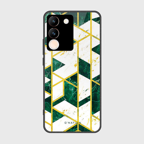 Vivo Y200 Cover- O'Nation Shades of Marble Series - HQ Ultra Shine Premium Infinity Glass Soft Silicon Borders Case