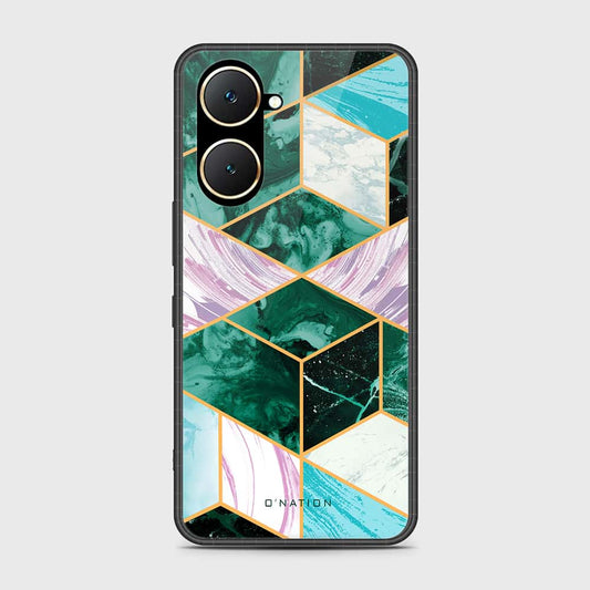 Vivo Y03t Cover- O'Nation Shades of Marble Series - HQ Ultra Shine Premium Infinity Glass Soft Silicon Borders Case