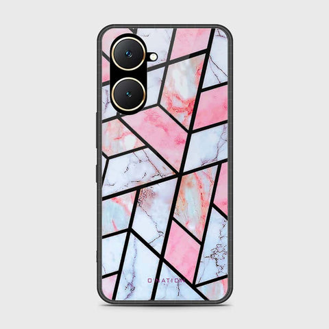 Vivo Y03t Cover- O'Nation Shades of Marble Series - HQ Ultra Shine Premium Infinity Glass Soft Silicon Borders Case