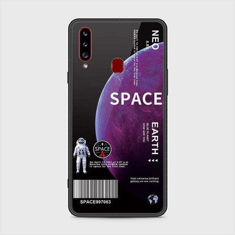 Samsung Galaxy A20s Cover - Limitless Series - HQ Ultra Shine Premium Infinity Glass Soft Silicon Borders Case (Fast Delivery)