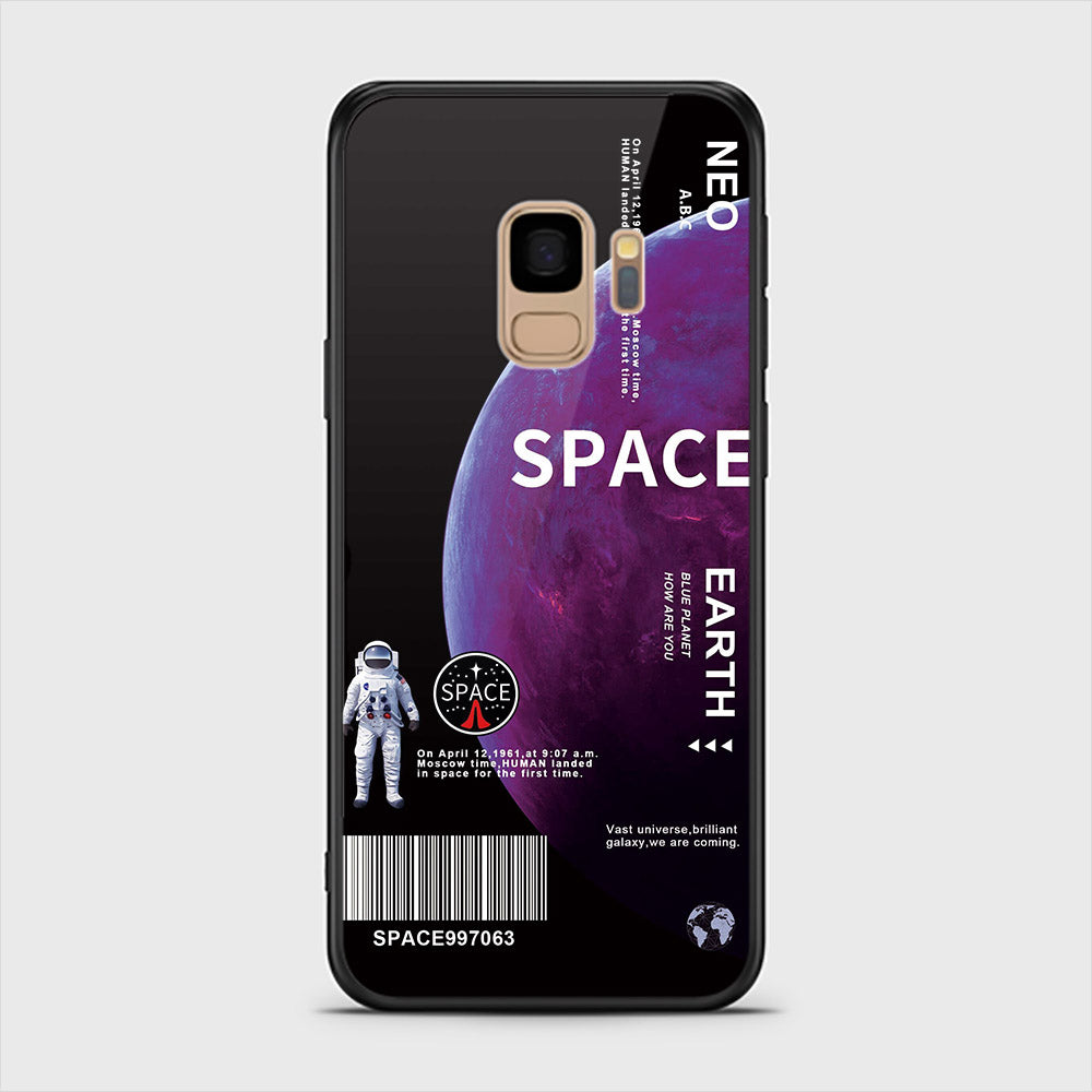 Samsung Galaxy S9 Cover - Design 38 - HQ Ultra Shine Premium Infinity Glass Soft Silicon Borders Case ( Fast Delivery )