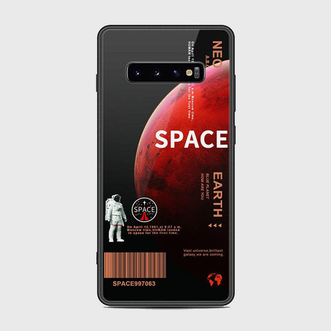 Samsung Galaxy S10 Plus Cover - Limitless Series - D7 - HQ Ultra Shine Premium Infinity Glass Soft Silicon Borders Case ( Fast Delivery )