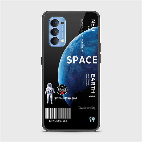 Oppo Reno 4 Cover - Limitless Series - HQ Ultra Shine Premium Infinity Glass Soft Silicon Borders Case (Fast Delivery)