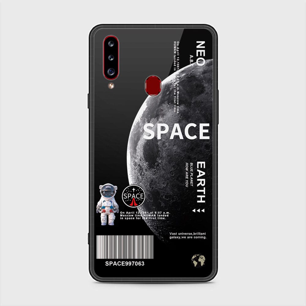 Samsung Galaxy A20s Cover - Limitless Series - HQ Ultra Shine Premium Infinity Glass Soft Silicon Borders Case (Fast Delivery)