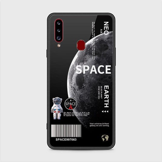 Samsung Galaxy A20s Cover - Limitless Series - HQ Ultra Shine Premium Infinity Glass Soft Silicon Borders Case (Fast Delivery)