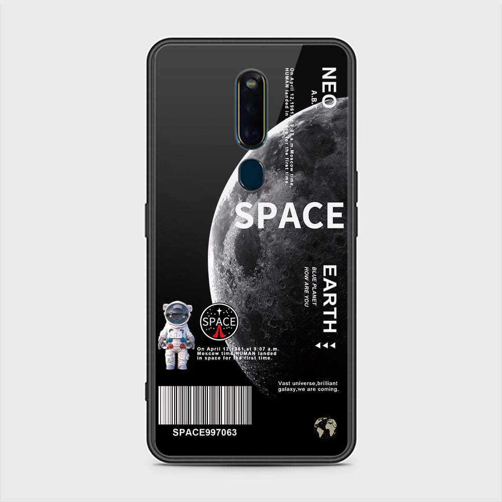 Oppo F11 Pro Cover - Limitless Series - D36 - HQ Ultra Shine Premium Infinity Glass Soft Silicon Borders Case ( Fast Delivery )