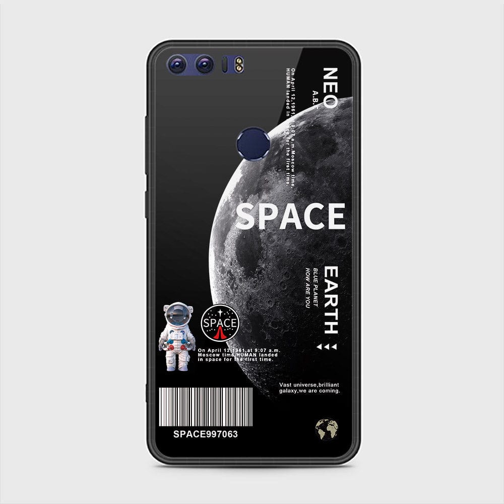 Huawei Honor 8 Cover - Limitless Series - D34 - HQ Ultra Shine Premium Infinity Glass Soft Silicon Borders Case ( Fast Delivery )