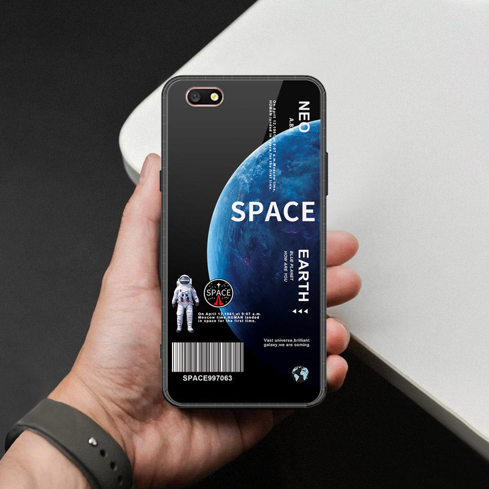 Oppo F3 Cover - Limitless Series - HQ Ultra Shine Premium Infinity Glass Soft Silicon Borders Case