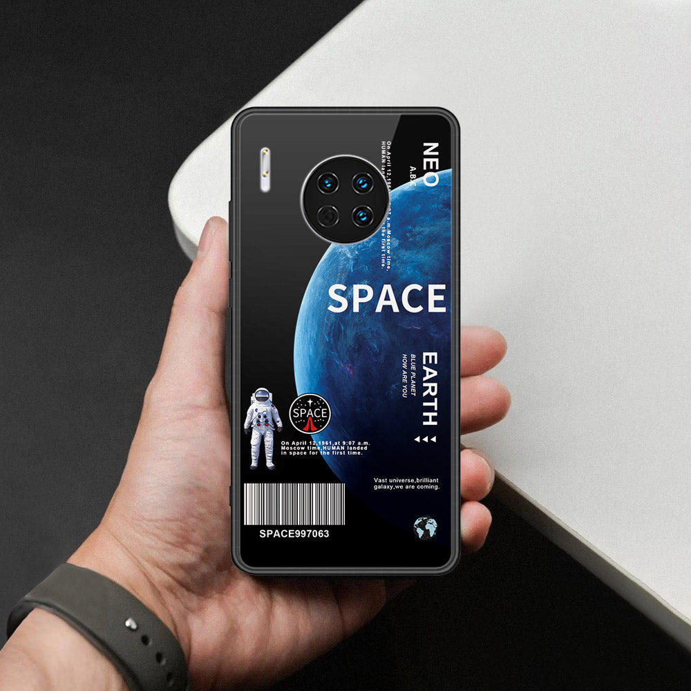 Huawei Mate 30 Cover - Limitless Series - HQ Ultra Shine Premium Infinity Glass Soft Silicon Borders Case
