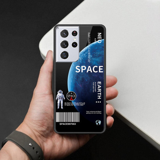 Samsung Galaxy S21 Ultra 5G Cover - Limitless Series - HQ Ultra Shine Premium Infinity Glass Soft Silicon Borders Case