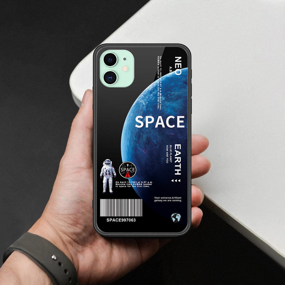 iPhone 11 - Limitless Series - HQ Ultra Shine Premium Infinity Glass Soft Silicon Borders Case