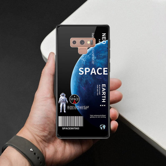 Samsung Galaxy Note 9 Cover - Limitless Series - HQ Ultra Shine Premium Infinity Glass Soft Silicon Borders Case