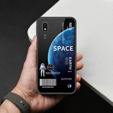 Samsung Galaxy A2 Core Cover - Limitless Series - HQ Ultra Shine Premium Infinity Glass Soft Silicon Borders Case