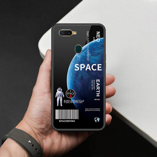 Oppo A12 Cover - Limitless Series - HQ Ultra Shine Premium Infinity Glass Soft Silicon Borders Case