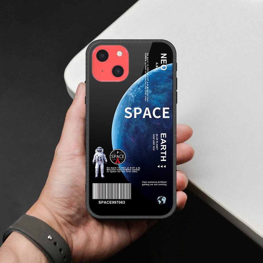 iPhone 13 Mini Cover - Limitless Series - HQ Ultra Shine Premium Infinity Glass Soft Silicon Borders Case