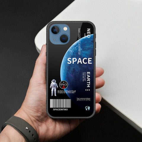 iPhone 13 Cover - Limitless Series - HQ Ultra Shine Premium Infinity Glass Soft Silicon Borders Case