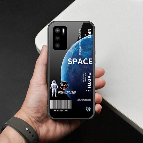 Oppo A16 Cover - Limitless Series - HQ Ultra Shine Premium Infinity Glass Soft Silicon Borders Case