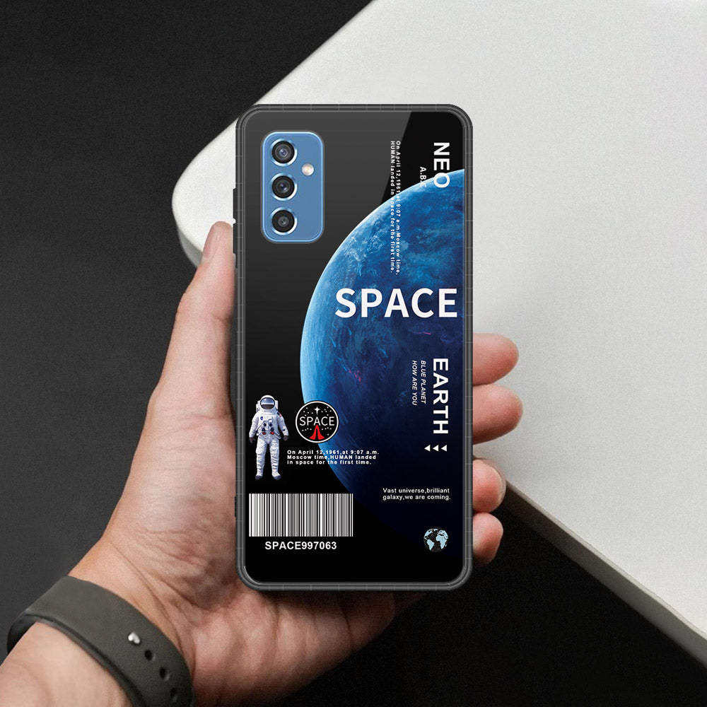 Samsung Galaxy M52 5G Cover - Limitless Series - HQ Ultra Shine Premium Infinity Glass Soft Silicon Borders Case