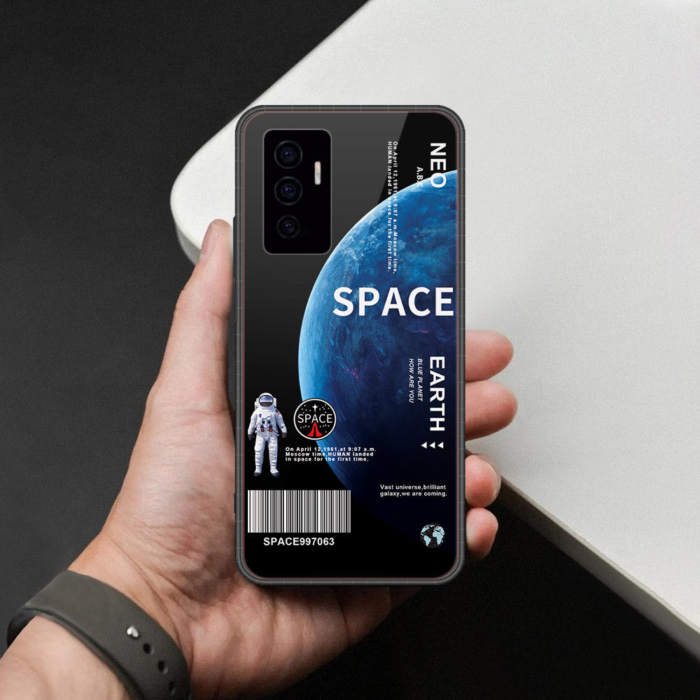Vivo V23e Cover - Limitless Series - HQ Ultra Shine Premium Infinity Glass Soft Silicon Borders Case
