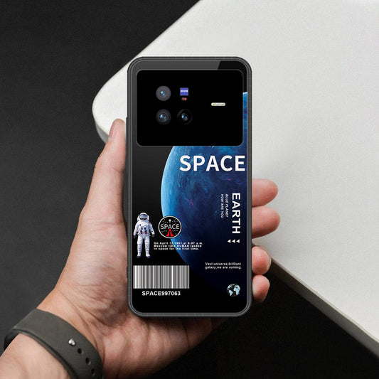 Vivo X80 Cover - Limitless Series - HQ Ultra Shine Premium Infinity Glass Soft Silicon Borders Case