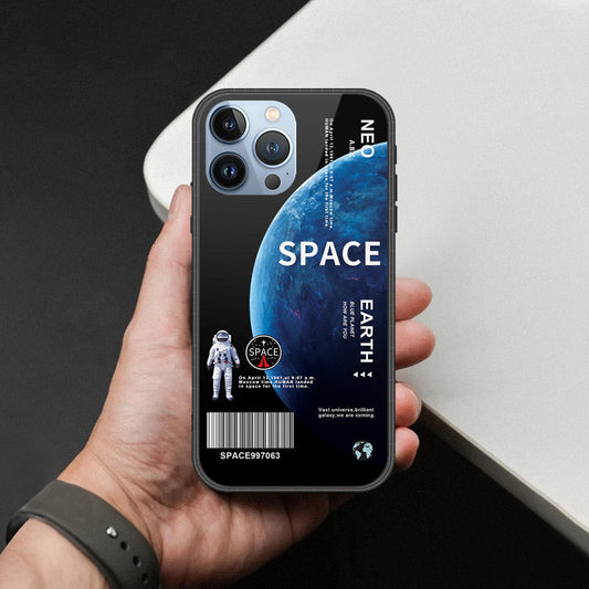 iPhone 14 Pro Cover - Limitless Series - HQ Ultra Shine Premium Infinity Glass Soft Silicon Borders Case