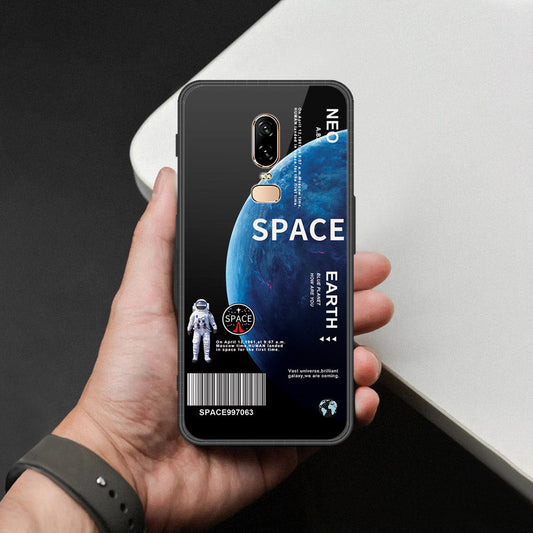 OnePlus 6 Cover - Limitless Series - HQ Ultra Shine Premium Infinity Glass Soft Silicon Borders Case