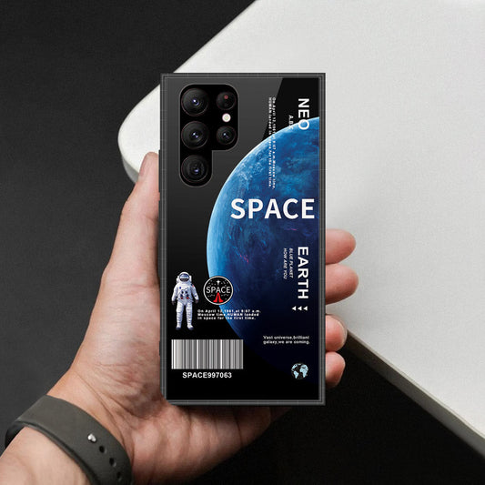 Samsung Galaxy S23 Ultra 5G Cover - Limitless Series - HQ Ultra Shine Premium Infinity Glass Soft Silicon Borders Case