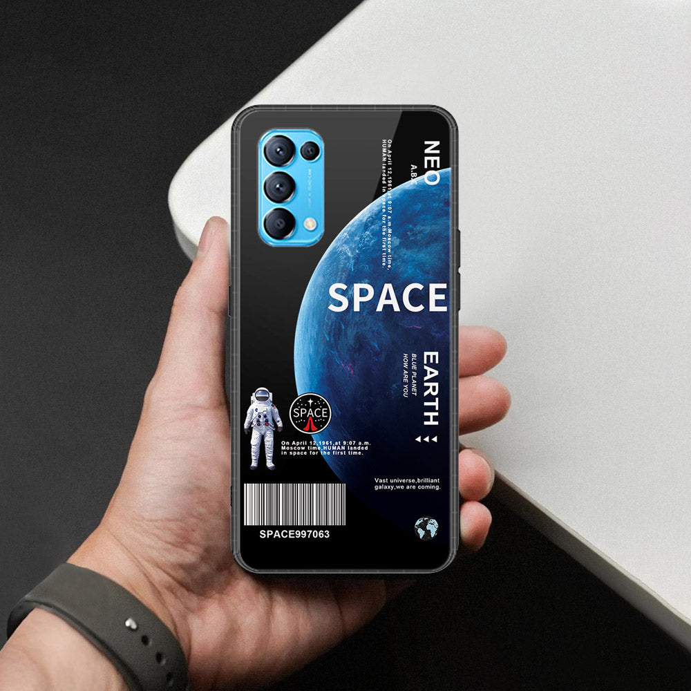 Oppo Reno 5 4G Cover - Limitless Series - HQ Ultra Shine Premium Infinity Glass Soft Silicon Borders Case