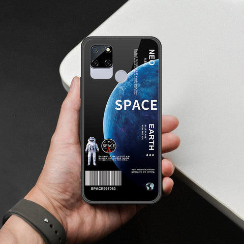 Realme C12 Cover - Limitless Series - HQ Ultra Shine Premium Infinity Glass Soft Silicon Borders Case