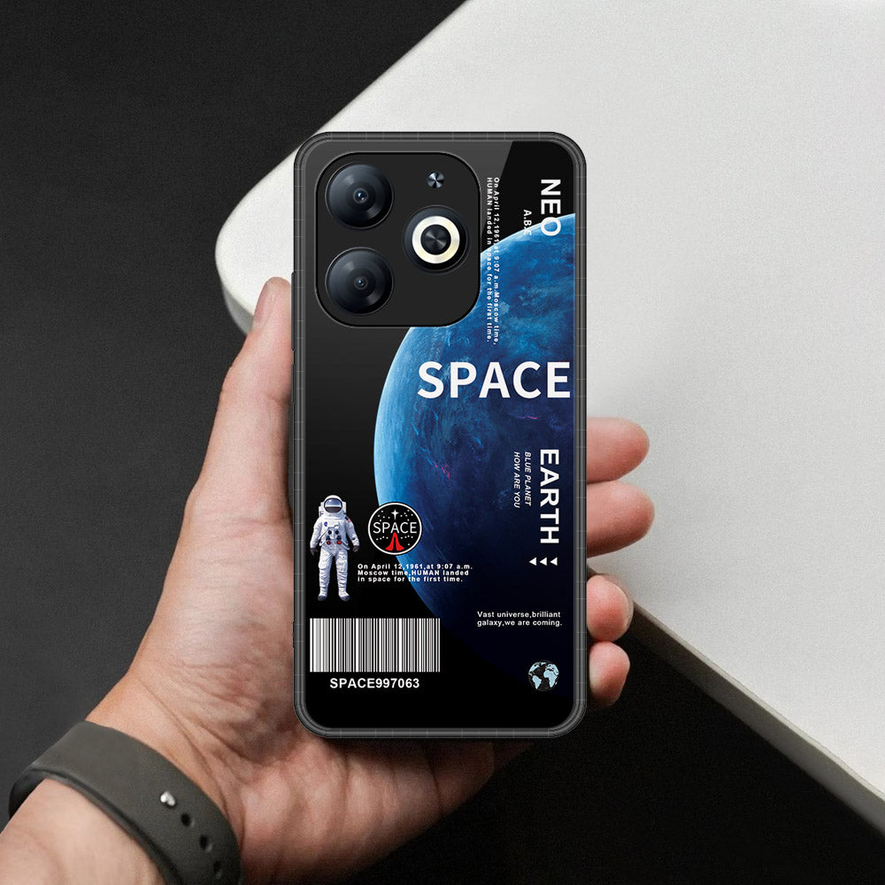 Infinix Smart 8 Pro Cover - Limitless Series - HQ Ultra Shine Premium Infinity Glass Soft Silicon Borders Case