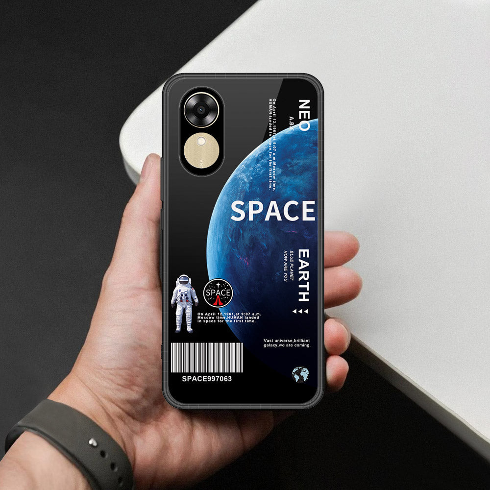 Oppo A17k Cover - Limitless Series - HQ Ultra Shine Premium Infinity Glass Soft Silicon Borders Case