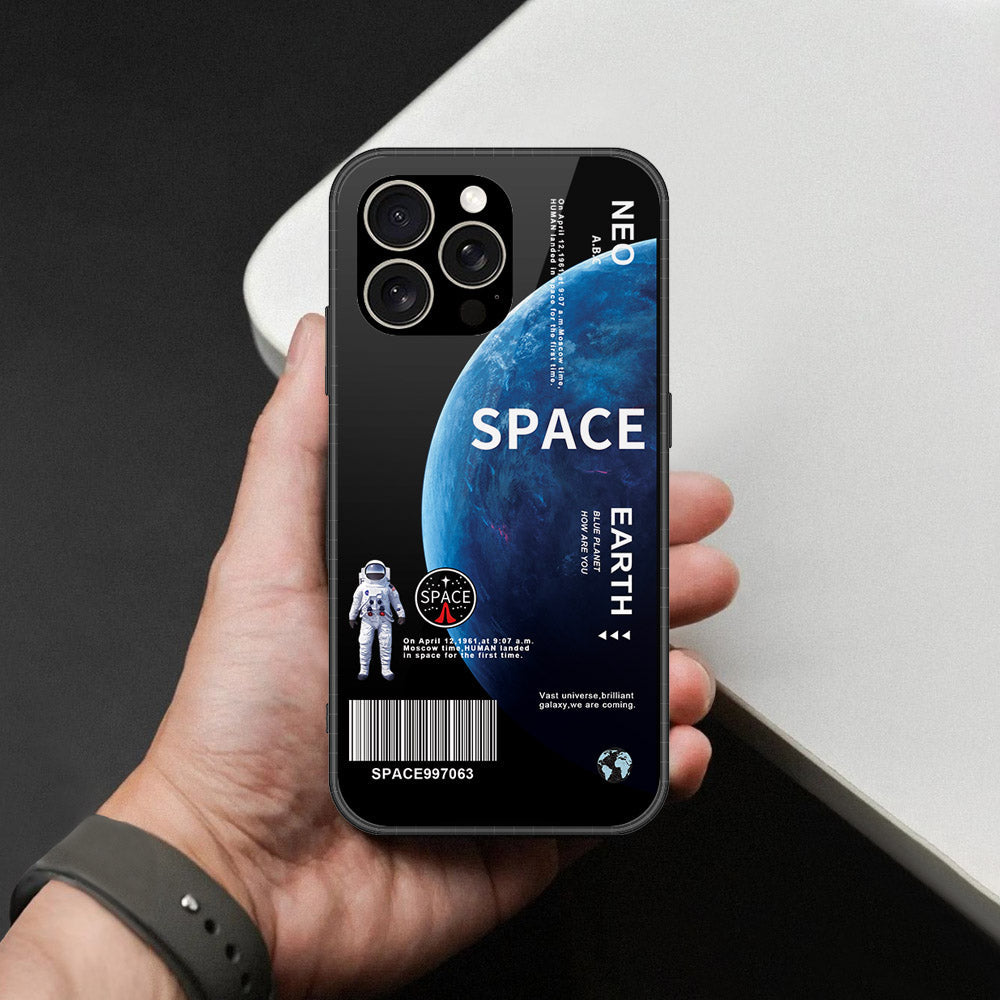 IPhone 15 Pro Cover - Limitless Series - HQ Ultra Shine Premium Infinity Glass Soft Silicon Borders Case