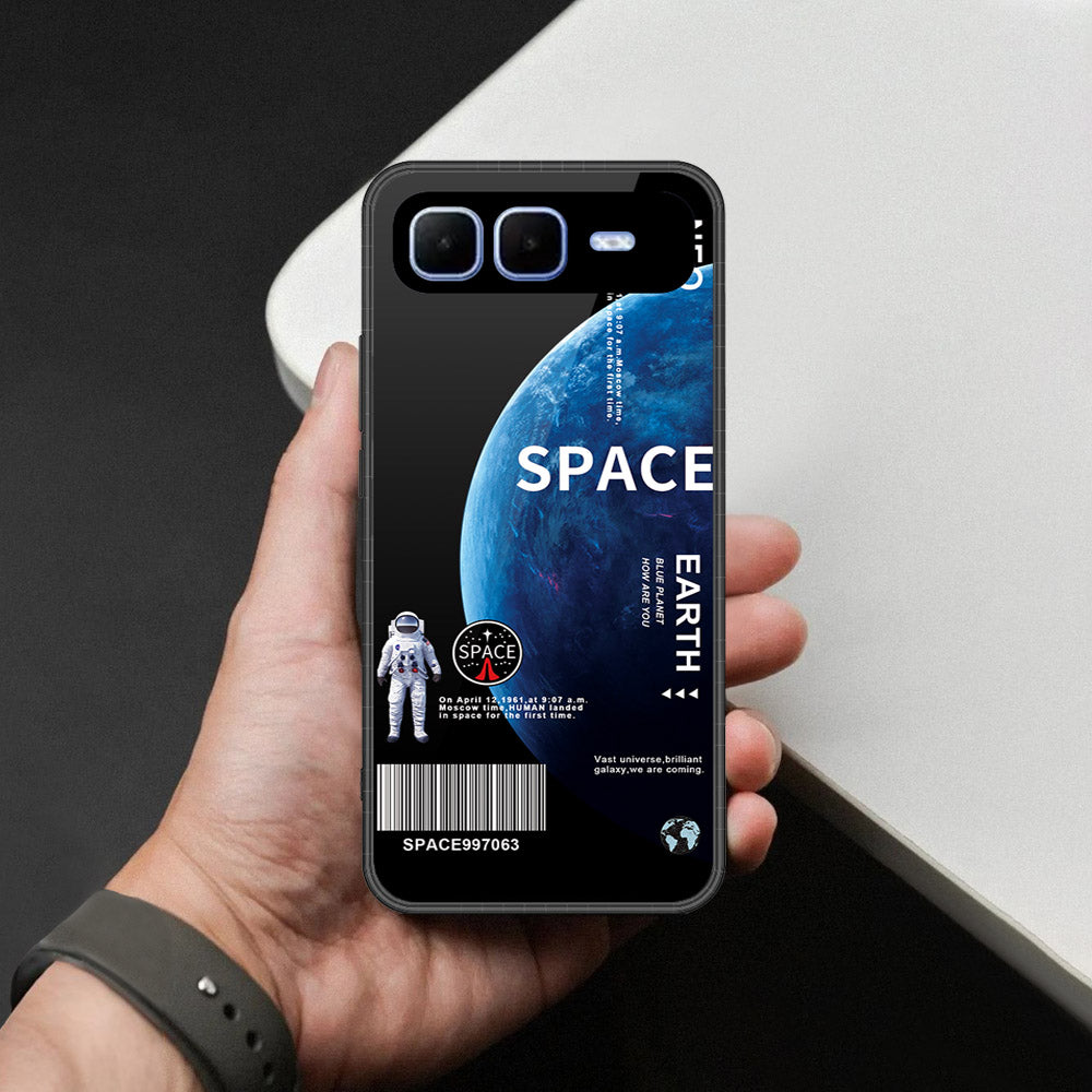 Infinix Smart 10 Plus Cover - Limitless Series - HQ Ultra Shine Premium Infinity Glass Soft Silicon Borders Case