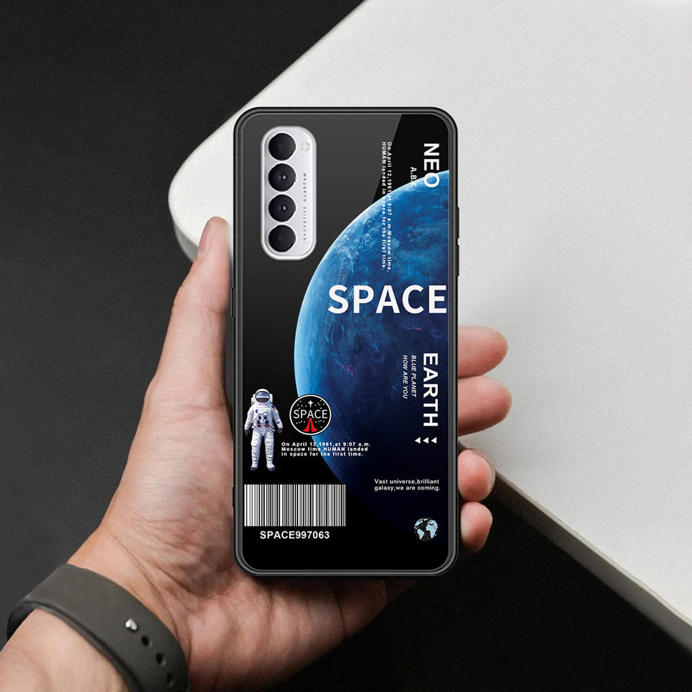 Oppo Reno 4 Pro Cover - Limitless Series - HQ Ultra Shine Premium Infinity Glass Soft Silicon Borders Case