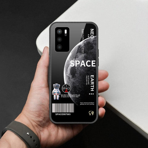 Oppo A16 Cover - Limitless Series - HQ Ultra Shine Premium Infinity Glass Soft Silicon Borders Case