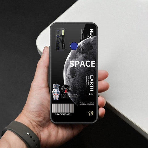 Tecno Camon 15 Cover - Limitless Series - HQ Ultra Shine Premium Infinity Glass Soft Silicon Borders Case