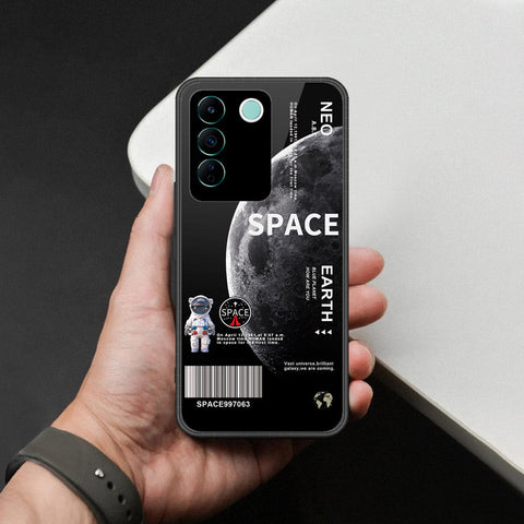 Vivo V27e Cover - Limitless Series - HQ Ultra Shine Premium Infinity Glass Soft Silicon Borders Case