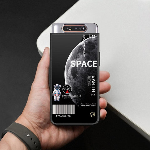 Samsung Galaxy A80 Cover - Limitless Series - HQ Ultra Shine Premium Infinity Glass Soft Silicon Borders Case