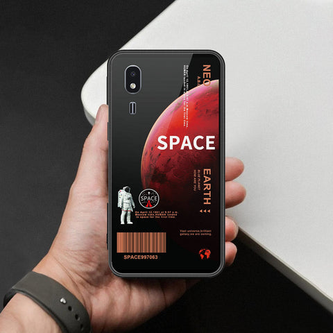 Samsung Galaxy A2 Core Cover - Limitless Series - HQ Ultra Shine Premium Infinity Glass Soft Silicon Borders Case