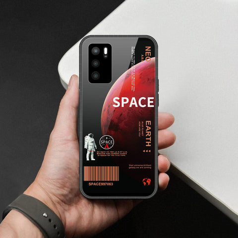 Oppo A16 Cover - Limitless Series - HQ Ultra Shine Premium Infinity Glass Soft Silicon Borders Case