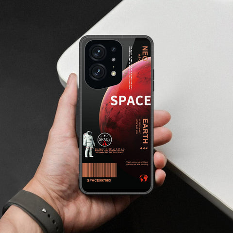 Oppo Find X5 Pro Cover - Limitless Series - HQ Ultra Shine Premium Infinity Glass Soft Silicon Borders Case