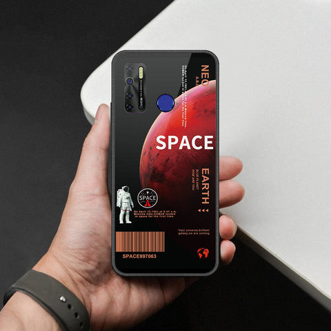 Tecno Camon 15 Cover - Limitless Series - HQ Ultra Shine Premium Infinity Glass Soft Silicon Borders Case