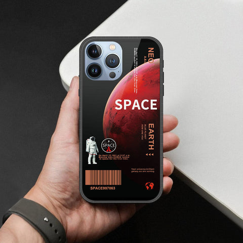 iPhone 14 Pro Max Cover - Limitless Series - HQ Ultra Shine Premium Infinity Glass Soft Silicon Borders Case