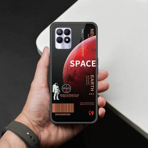 Realme 8i Cover - Limitless Series - HQ Ultra Shine Premium Infinity Glass Soft Silicon Borders Case