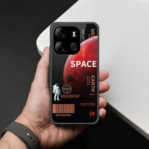 Tecno Pop 7 Cover - Limitless Series - HQ Ultra Shine Premium Infinity Glass Soft Silicon Borders Case