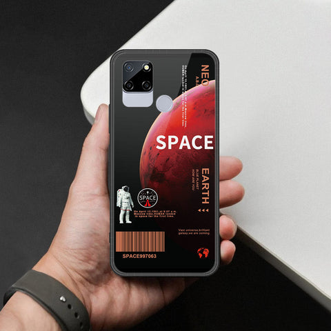 Realme C12 Cover - Limitless Series - HQ Ultra Shine Premium Infinity Glass Soft Silicon Borders Case