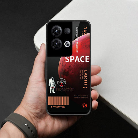 Oppo Reno 8 Pro  Cover - Limitless Series - HQ Ultra Shine Premium Infinity Glass Soft Silicon Borders Case