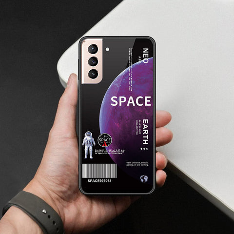 Samsung Galaxy S21 5G Cover - Limitless Series - HQ Ultra Shine Premium Infinity Glass Soft Silicon Borders Case