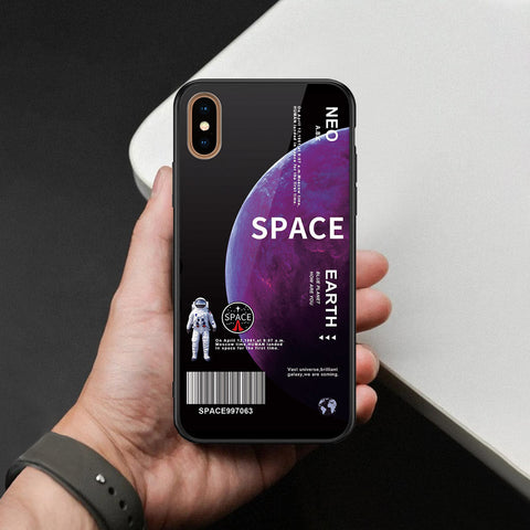 iPhone XS Max - Limitless Series - HQ Ultra Shine Premium Infinity Glass Soft Silicon Borders Case