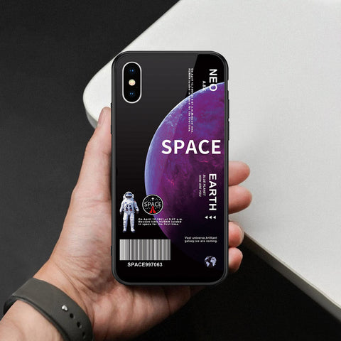 iPhone XS / X - Limitless Series - HQ Ultra Shine Premium Infinity Glass Soft Silicon Borders Case